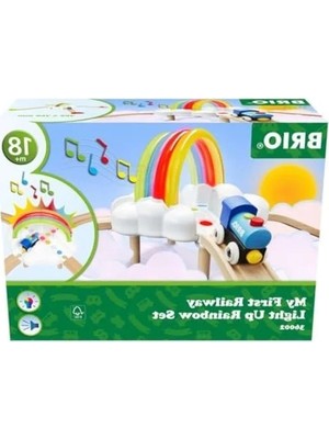 Die Grup 36,5 x 13 x 27 cm Boyutlarında Gökkuşağı Renkli Ilk Tren Seti