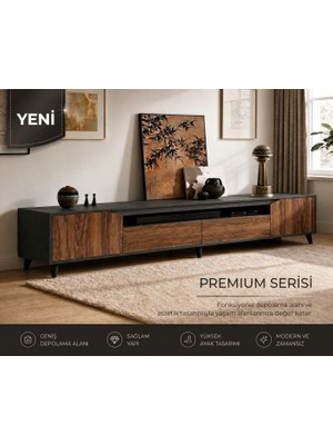 VM VERTEX MOBİLYA Legno Premium 180CM Modern Tv Ünitesi Ant-Cvz