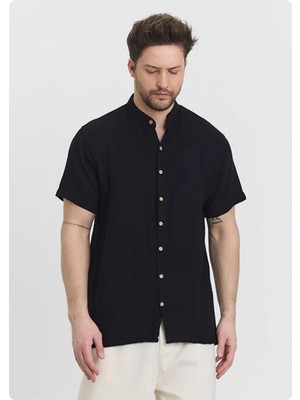 Jack & Jones Heaven 4080 Muslın Hakım Yaka Kısa Kol Erkek Gomlek