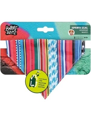 Die Grup Rahat Evcil Hayvan Bandana Yaka - Urban Style Jazz Stripes
