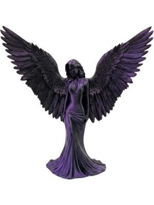 Ronanna Mor Melek Biblo Küçük Boy Dekoratif Angel Figür Modern Ev Aksesuarı