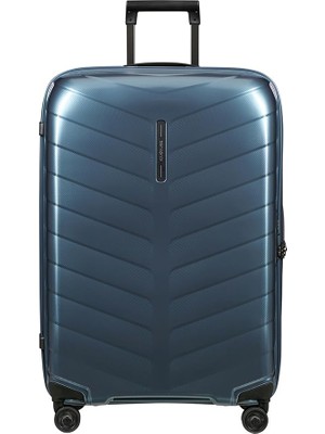 Samsonite Attrix - Spinner L, Çanta, 75 Cm, 97 L, Mavi (Çelik Mavisi)