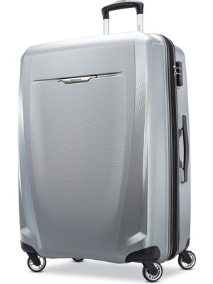 Samsonite Winfield 3 Dlx Dönen Makaralı Sert Bagaj, Gümüş, Kareli-Büyük 28 Inç, Winfield 3 Dlx Dönen Makaralı Sert Bagaj