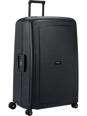 Samsonite S'cure Yenilendi - Sert Kabuklu Valiz 81 Cm, Ekstra Büyük, Üç Noktadan Kilitli Check-In Valizi, Hafif, 5 Kg, 138 L, Siyah