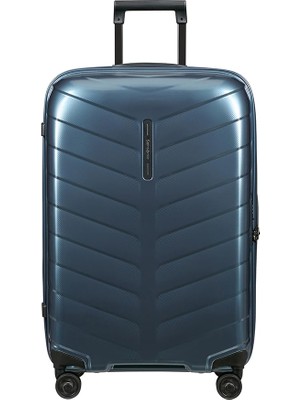 Samsonite Attrix - Spinner M, Çanta, 69 Cm, 73 L, Mavi (Çelik Mavisi)