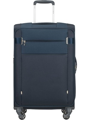 Samsonite Citybeat - Spinner M, Genişletilebilir Çanta, 66 Cm, 67/73 L, Mavi (Lacivert)