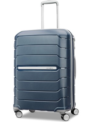 Samsonite Serbest Biçimli Sert Taraf, Çift Döner Tekerleklerle Genişletilebilir, Donanma, Işaretli-Orta 24 Inç, Çift Döner Tekerleklerle Genişletilebilir Serbest Biçimli Sert Taraf