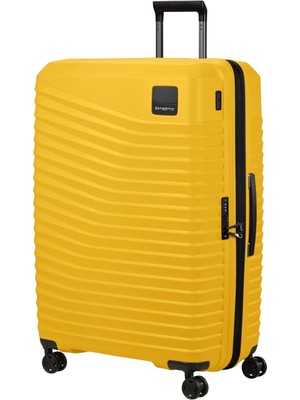 Samsonite Intuo - Ekstra Büyük Sert Kabuk Valiz (81 Cm) - 4 Tekerlekli Genişletilebilir Seyahat Valizi, Hafif, Tsa Kilitli, 132/144 L, Sarı (Narenciye)