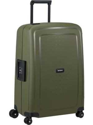 Samsonite S'cure - Spinner M, Çanta, M (69 Cm), 79 L, Yeşil (Zeytin)