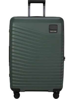 Samsonite Intuo - Spinner M, Genişletilebilir Çanta, 69 Cm, 79/87 L, Yeşil (Zeytin Yeşili)