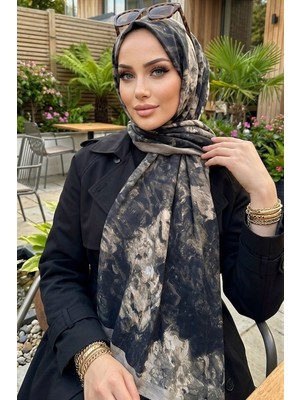 İmaj Butik Vizon Siyah Ipekhan Seren Şal