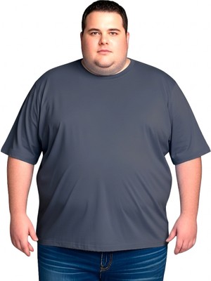 Sngl Erkek Büyük Beden Oversize Kısa Kollu T-Shirt 3xl 4xl 5xl 6xl 7xl 8xl