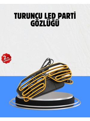 Hexa Kutlamalara Renk Katan LED Işıklı Parti Gözlüğü