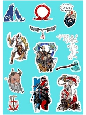 Die Grup God Of War Sticker Seti