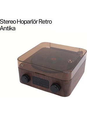 Hexa Gramafon Speaker Kahverengi