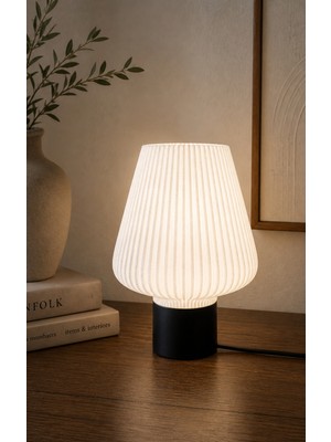 Blurix Minimalist Abajur Modern Masa Lambası | Dekoratif Gece Lambası | Salon ve Yatak Odası Için
