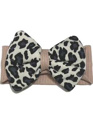 Baby Sena Leoparlı Kız Bebek Bandana