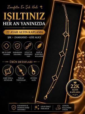 Cata 22 Ayar Altın Kaplama Kalın Gurmet Zincir Kolye – Kadın Şık Gösterişli Gold Zincir Kolye