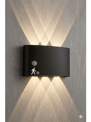 Aplix Vento Modern Sensörlü LED Duvar Aplik 3200 K 220V Iç Mekan Duvar Aplik