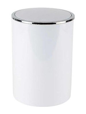 Pearl Shop Lenox Çöp Kovası 6 Lt Beyaz M-E35-01