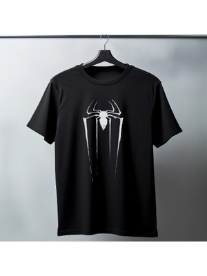 Timisiva Örümcek Erkek Kadın Premium Tişört %100 Pamuk Oversize Basic Günlük Şık T-Shirt