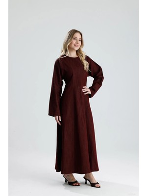 IVRESSE KOT ELBİSE BORDO