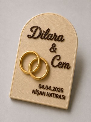 Kişiye Özel Nikah Magnet Nişan & Söz