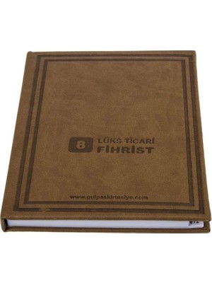 Pearl Shop Fihrist 17X24 8 Yaprak Suni Deri Kapaklı (164)