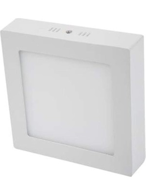 Pearl Shop 18W Kare Sıva Üstü LED Panel Armatür - Beyaz Işık CT-5234 Plastik Kasa