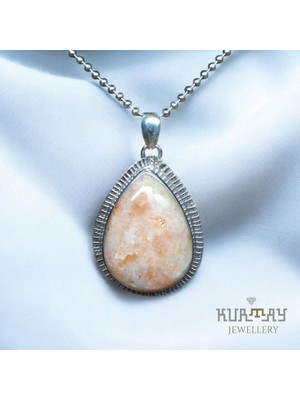 KURTAY JEWELLERY Sun Stone Taşlı Gümüş Kolye Ucu