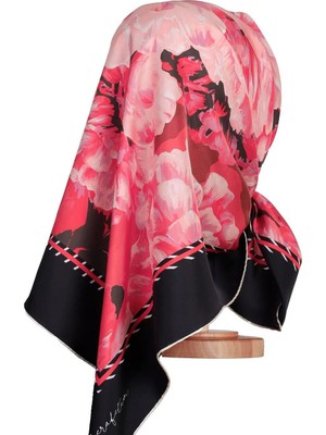 Zerafetim Twill Ipek Eşarp Kırmızı, Pudra, Bordo, Siyah