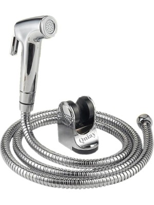 Pearl Shop Spiralli Taharet Musluğu Taharetmatik Tabancalı Set Bas Çek | Taharatmatik| Mafsal |hortum |