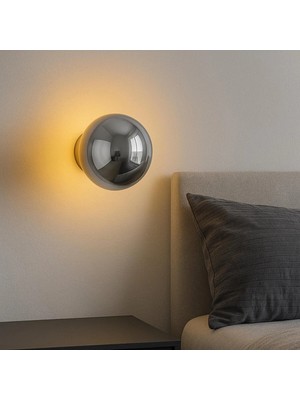 Amber LED Modern Metal Gövdeli Tekli Sarkıt Avize Mutfak ve Salon Için