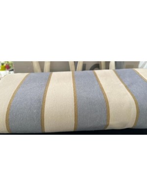 Morpi Home Kalın Kumaş Balkon Perdesi (En x Boy) Kornişli- Bağcıklı Balkon Brandası Güneşlik Gri/krem
