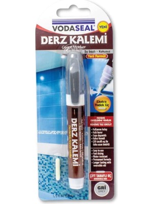 Pearl Shop Uçlu Su Bazlı Kokusuz Kalıcı Derz Kalemi - Gri Renk