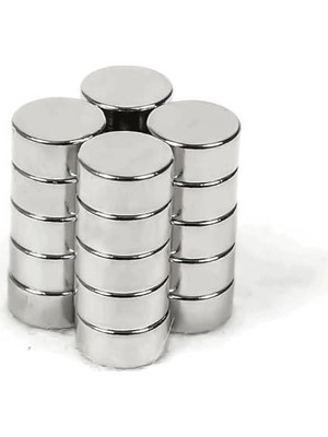 Pearl Shop Magneteksan Ø6x3 mm Neodimyum Yuvarlak Silindirik Mıknatıs - 50 Adet Set