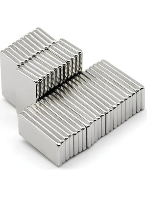 Pearl Shop Magneteksan Neodyum Mıknatıs Dikdörtgen 20X10X2 mm (5 Adet Set)