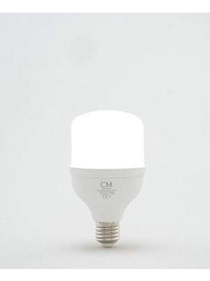 Pearl Shop Yüksek Performanslı LED Torç Ampul, E27 Duy, 6500K Beyaz Işık, 1800 Lümen