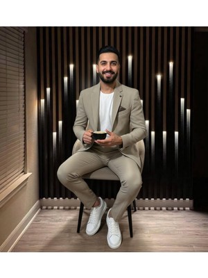 Atk Giyim Erkek Slim Fit Spor Takım Elbise - Jogger Pantolon & Ceket Kombin - 5 Renk Seçeneği
