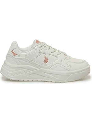 Kadın U.s. Polo Assn. 4W Martha 4pr Spor Ayakkabı A101812787 Beyaz  Düz Tabanlı Şık Tasarım