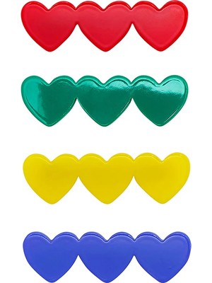 Mimi & Lula Heart Acetate 4'lü Toka