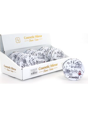 EkoAlışverişDünyam Taşlı Istanbul Tasarımı El Aynası Ince Model 23