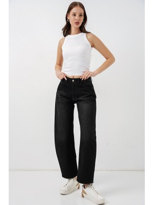 Trend Cojans Yüksek Bel Kot Pantolon 30081 - Siyah