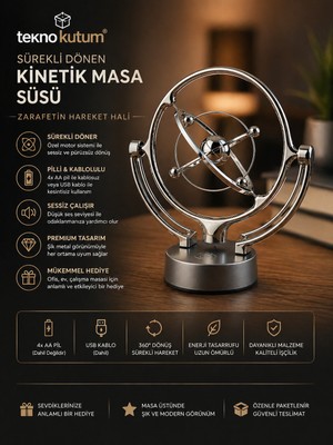 teknokutum Kinetik Denge Masa Üstü Newton Balans Dekoratif Hediyelik Biblo