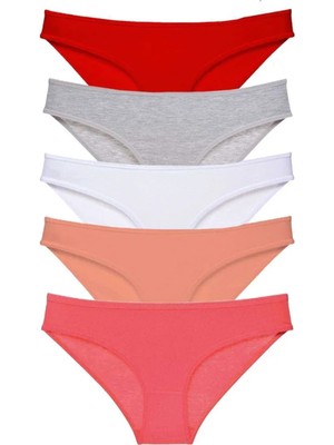 5 Adet Süper Eko Set Likralı Kadın Slip Külot 519 Mudanis