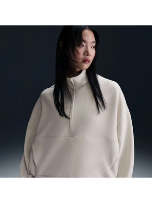 Nike Nikr 24.7 Impossiblysoft Dri-Fıt Hz Kadın Bej Sweatshirt