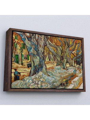 Ahşap Çerçeveli Vincent Van Gogh Sokak Emekçileri TABLO-7167