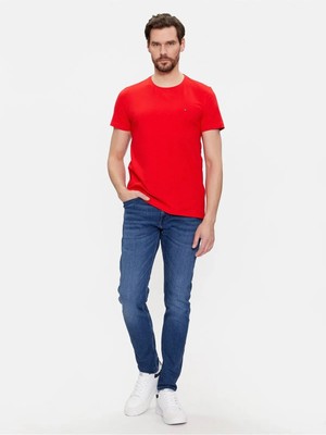 Tommy Klasik Sıfır Yaka T-Shirt