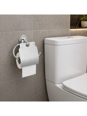 Mixsa Lüx Premium Krom Kapaklı Askılık Duvara Monte Paslanmaz Çelik Tuvalet Askılığı Banyo Aksesuarı