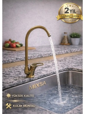 Mixsa Lüx Eskitme Su Arıtma Cihazı Musluğu Bataryası